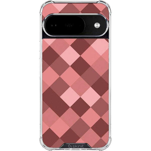 Autumn Red Geometric Google Pixel 10 Clear Case